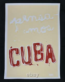 10 Original Cuban PostersPENSANDO CUBA PORTFOLIOOnly 40 made. SIGNED! Very rare