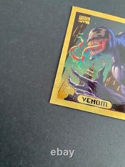 1994 Marvel Masterpieces Very Rare Venom Gold Holofoil Limited Edition 9 Of 10