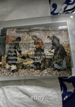 1oz Silver Vincent Van Gogh The Potato Eaters Limited Edition #15 Very Rare