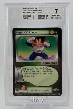 1x DBZ CCG VEGETA'S LUNGE P11 PROMO VERY RARE FRIEZA SAGA LIMITED BGS 7