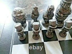 Alice In Wonderland Aluminum Chess Set From Alcoa Very Rare Limited Edition