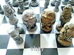 Alice In Wonderland Aluminum Chess Set From Alcoa Very Rare Limited Edition