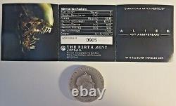 Alien 40th Anniversary Collector's Coin, Limited, 2oz Troy Silver, Very Rare