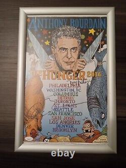 Anthony Bourdain Signed Autograph Very Rare The Hunger Limited Tour Poster Coa B