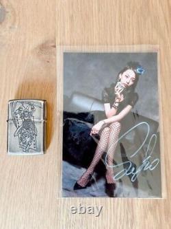 BAND-MAID Limited ZIPPO 2017 Saiki Autographed Photo Used Rare Very Good From JP