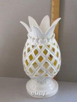 Bath and Body Works Limited Edition White PINEAPPLE Luminary Very RARE & HTF