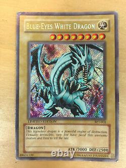 Blue-Eyes White Dragon Limited Edition BPT-003 Yu-Gi-Oh RARE VERY GOOD