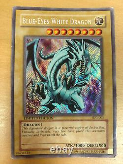 Blue-Eyes White Dragon Limited Edition BPT-003 Yu-Gi-Oh RARE VERY GOOD