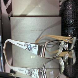 Bvlgari Eyeglasses Ivory White Swarovski Crystal Limited Edition 2078 VERY RARE