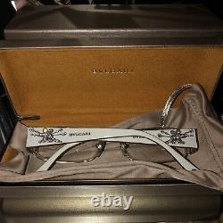 Bvlgari Eyeglasses Ivory White Swarovski Crystal Limited Edition 2078 VERY RARE