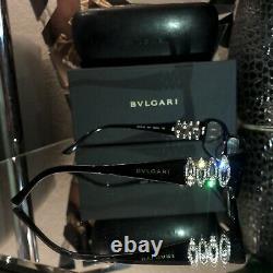 Bvlgari Eyeglasses Swarovski Crystal Limited Edition 4019-B Black VERY RARE 2075