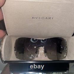 Bvlgari Sunglasses 651-B Black Swarovski Crystal Limited Edition VERY RARE