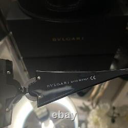 Bvlgari Sunglasses 651-B Black Swarovski Crystal Limited Edition VERY RARE