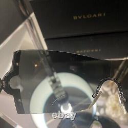 Bvlgari Sunglasses 651-B Black Swarovski Crystal Limited Edition VERY RARE