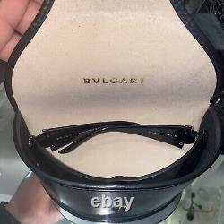 Bvlgari Sunglasses 651-B Black Swarovski Crystal Limited Edition VERY RARE