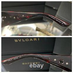 Bvlgari Sunglasses 652-B Swarovski Crystal Limited Edition VERY RARE Pink Purple