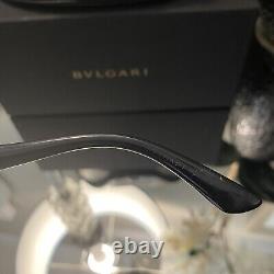 Bvlgari Sunglasses 8056-B Black Swarovski Crystal Limited Edition VERY RARE