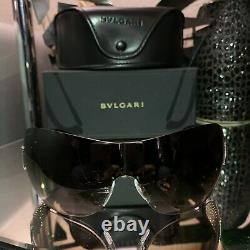 Bvlgari Sunglasses Swarovski Crystal Limited Edition 6030-B Brown VERY RARE