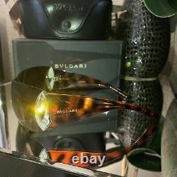 Bvlgari Sunglasses Swarovski Crystal Limited Edition 8026-B Brown VERY RARE