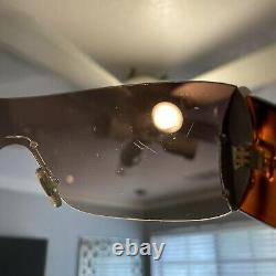 Bvlgari Sunglasses Swarovski Crystal Limited Edition 8026-B Brown VERY RARE