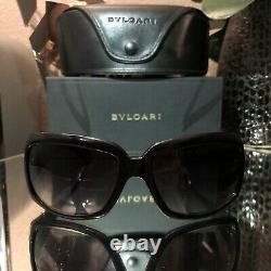 Bvlgari Sunglasses Swarovski Crystal Limited Edition 857-B Black VERY RARE