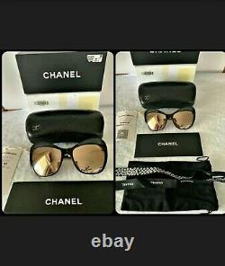 CHANEL 5377 Limited Cat Eye Sunglasses. 18k GOLD Mirrored? VERY RARE