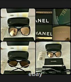 CHANEL 5377 Limited Cat Eye Sunglasses. 18k GOLD Mirrored? VERY RARE