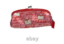 COACHVery Rare LIMITED EDITION, Satin Kisslock Perfume Bottle Print Framed Bag