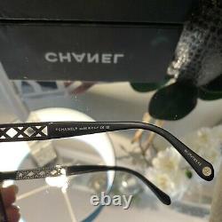 Chanel Eyeglasses 3086-B Limited Edition Swarovski Crystal Black VERY RARE