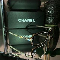 Chanel Eyeglasses 3092-B Limited Edition Swarovski Crystal Black VERY RARE