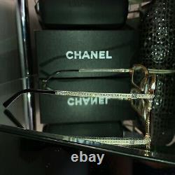 Chanel Eyeglasses 3092-B Limited Edition Swarovski Crystal Black VERY RARE