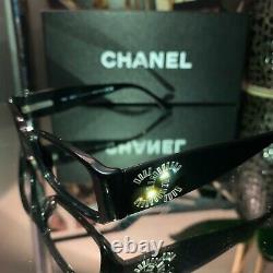 Chanel Eyeglasses 3116 Limited Edition Swarovski Crystal Black Frames VERY RARE