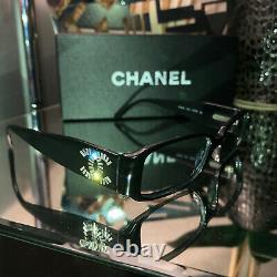 Chanel Eyeglasses 3116 Limited Edition Swarovski Crystal Black Frames VERY RARE