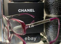 Chanel Limited Edition Eyeglasses 3177 Mirror Pink Purple Frames VERY RARE