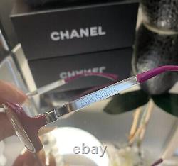 Chanel Limited Edition Eyeglasses 3177 Mirror Pink Purple Frames VERY RARE
