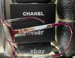 Chanel Limited Edition Eyeglasses 3177 Mirror Pink Purple Frames VERY RARE