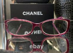 Chanel Limited Edition Eyeglasses 3177 Mirror Pink Purple Frames VERY RARE