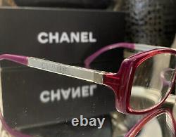 Chanel Limited Edition Eyeglasses 3177 Mirror Pink Purple Frames VERY RARE