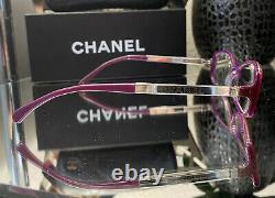 Chanel Limited Edition Eyeglasses 3177 Mirror Pink Purple Frames VERY RARE