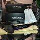 Chanel Sunglasses 5060-b Black Limited Edition Swarovski Crystal Very Rare