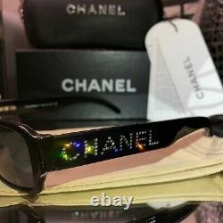 Chanel Sunglasses Limited Edition Swarovski Crystal 5060-B Black VERY RARE