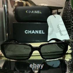 Chanel Sunglasses Limited Edition Swarovski Crystal 5060-B Black VERY RARE