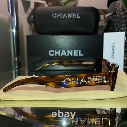 Chanel Sunglasses Limited Edition Swarovski Crystal 5060-B Brown VERY RARE