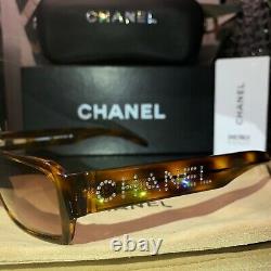 Chanel Sunglasses Limited Edition Swarovski Crystal 5060-B Brown VERY RARE