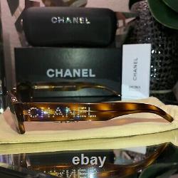 Chanel Sunglasses Limited Edition Swarovski Crystal 5060-B Brown VERY RARE