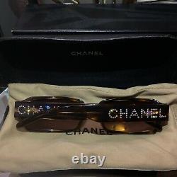 Chanel Sunglasses Limited Edition Swarovski Crystal 5060-B Brown VERY RARE