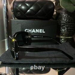 Chanel Sunglasses Limited Edition Swarovski Crystal 5065-B Black VERY RARE