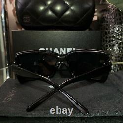 Chanel Sunglasses Limited Edition Swarovski Crystal 5065-B Black VERY RARE