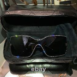 Chanel Sunglasses Limited Edition Swarovski Crystal 5065-B Black VERY RARE