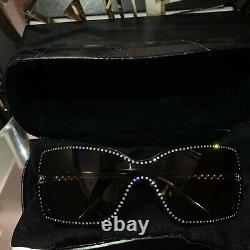 Chanel Sunglasses Limited Edition Swarovski Crystal 5065-B Brown VERY RARE